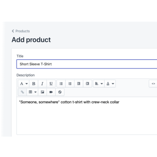 shopify product page