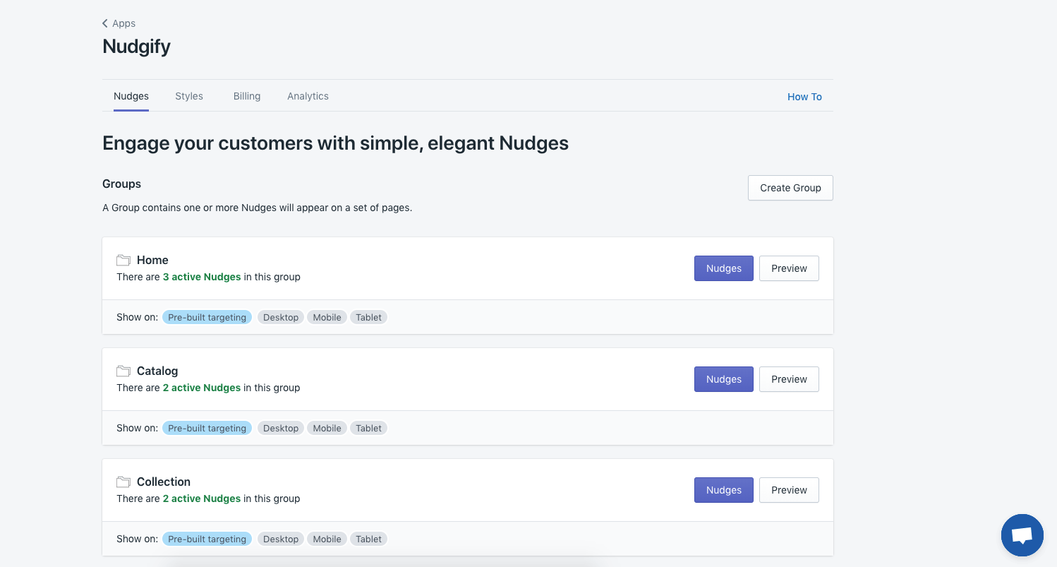 nudgify shopify app