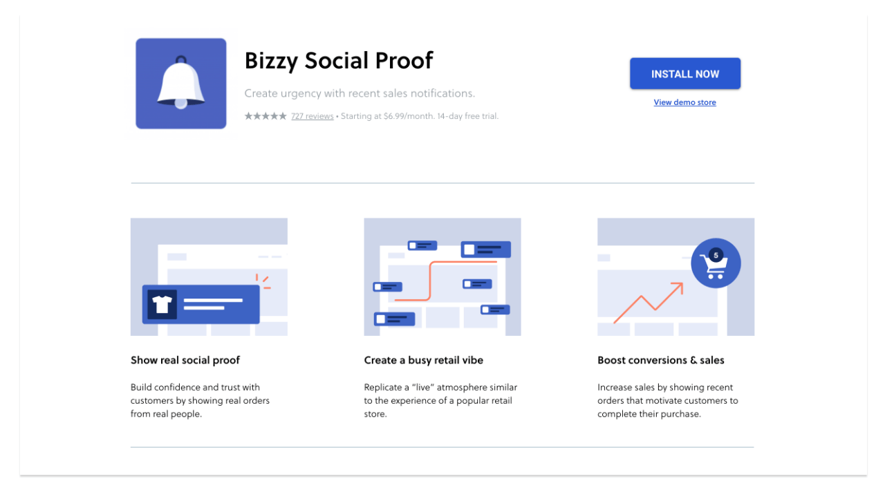 bizzy homepage screenshot