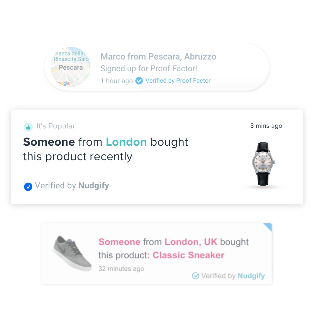 shopify sales pop notifications