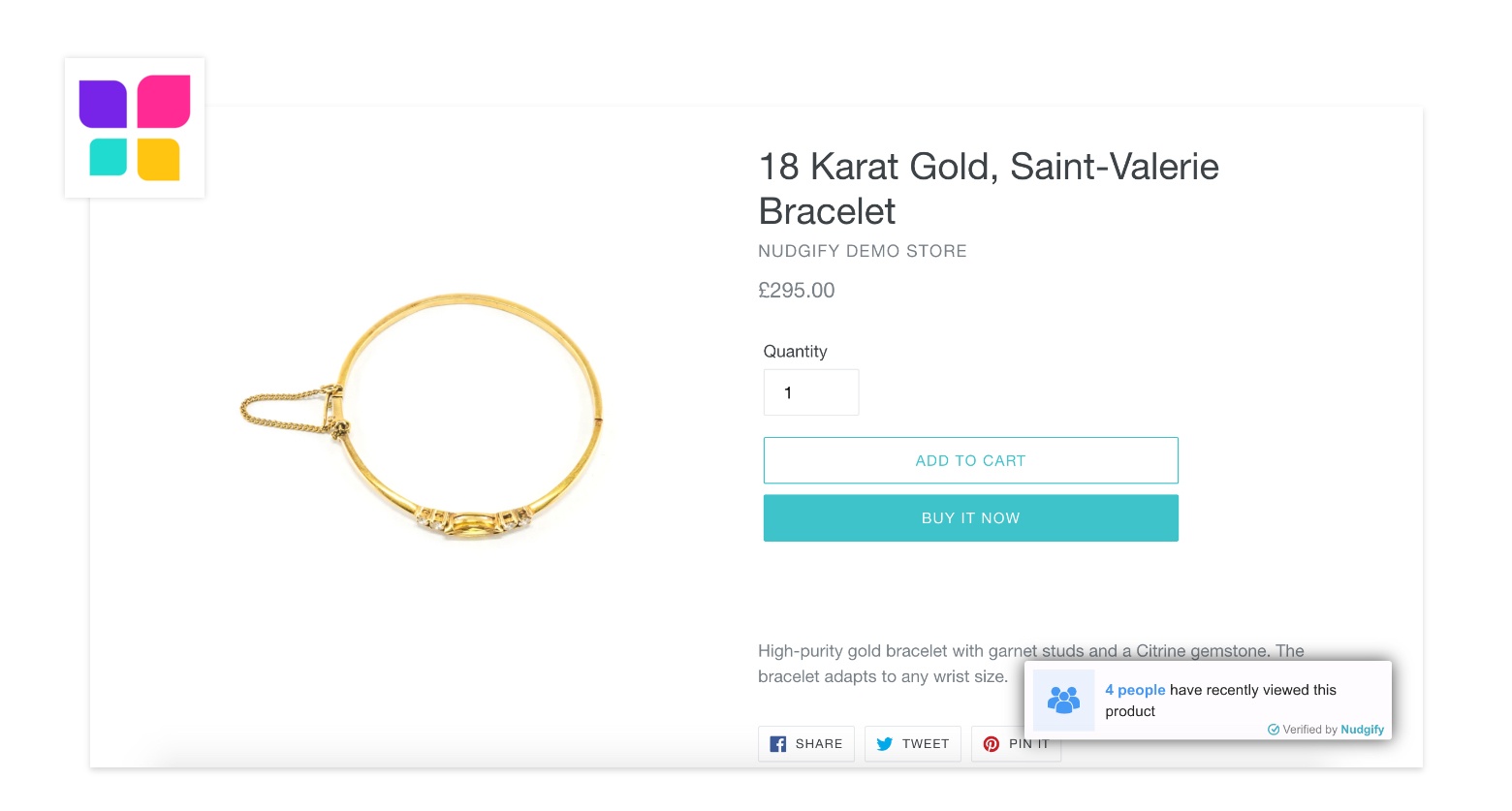 social proof app shopify product page