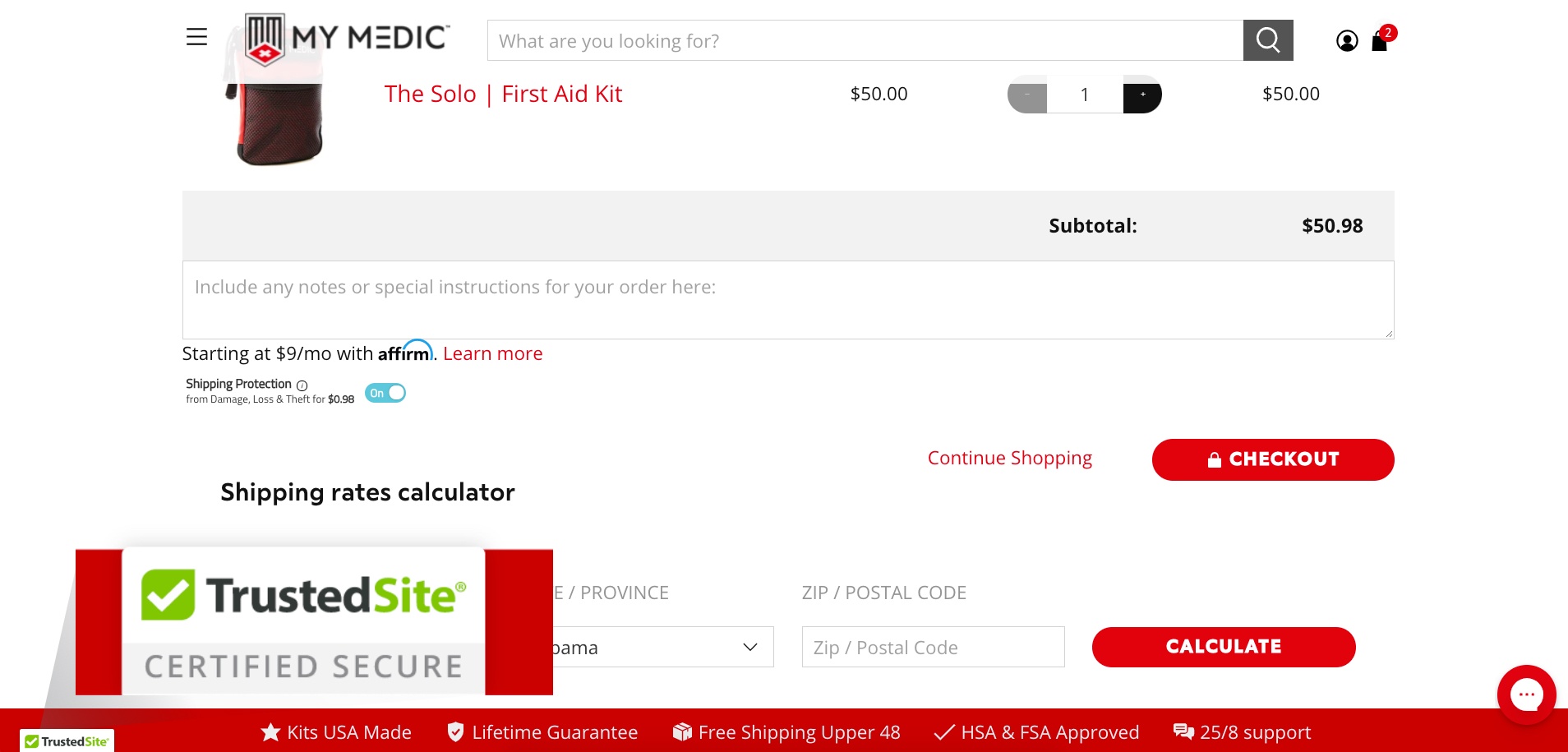shopify sales funnel trust signs