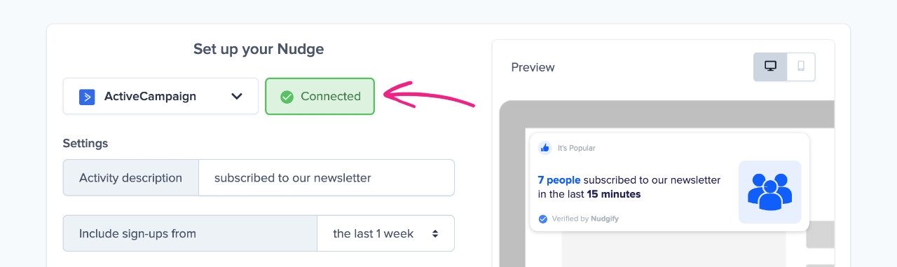 active campaign social proof