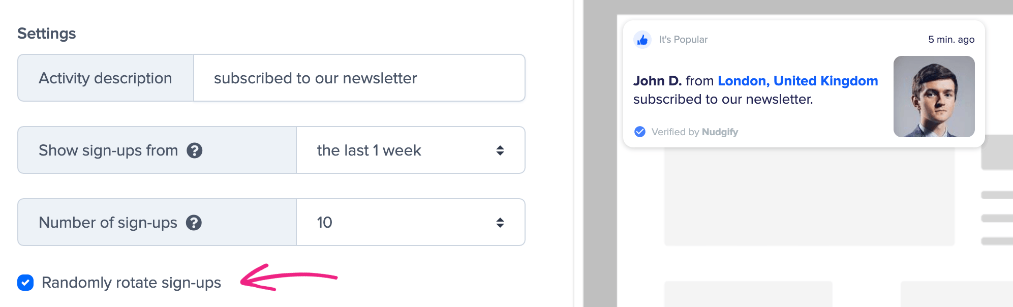 customer friendly sign-ups