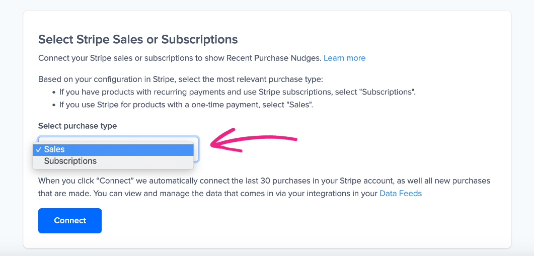 stripe sales