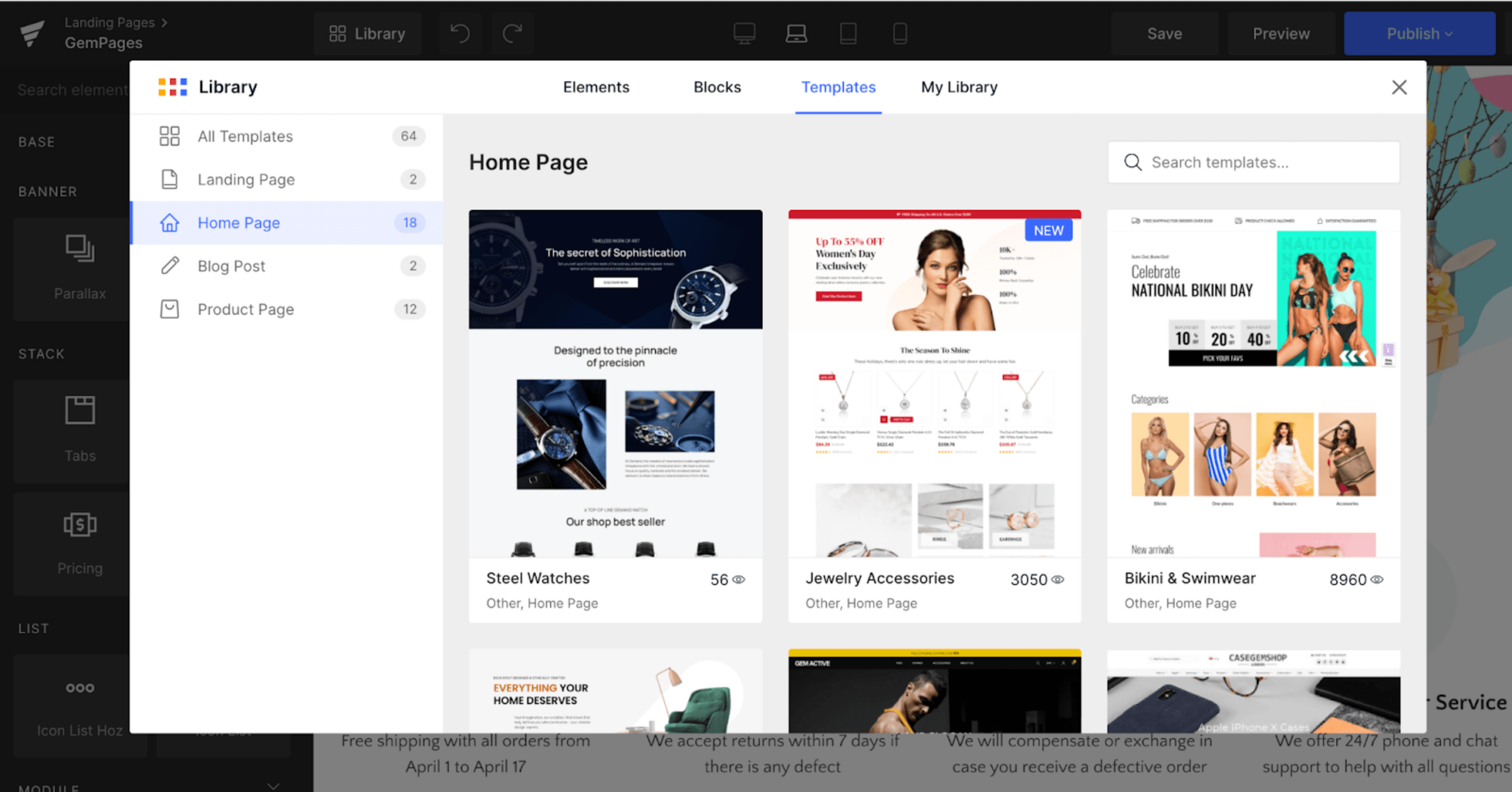 gempages page builder